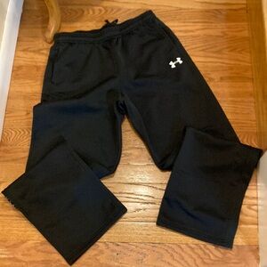 Under Armour Black Sweatpants with Elastic Waistband